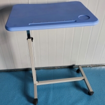 Titling height adjustable  ABS Top Over bed table by manual