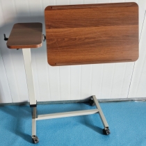 Titling Height ADJUSTABLE OVER BED TABLE by gas pump