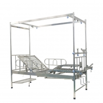 Stainless steel Simple Three Manual Crank Orthopedics Traction Bed 