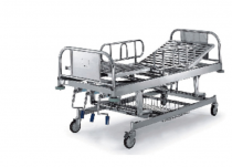 Stainless Steel Three Manual Crank Care Bed
